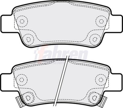 Fahren Brake Pad Set, disc brake FBP3229