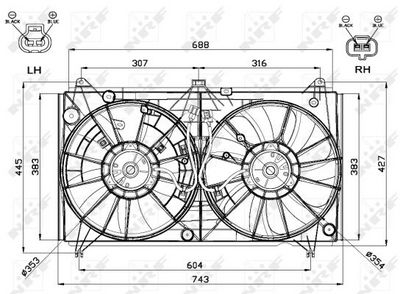 VENTILATOR RADIATOR NRF 47567 4