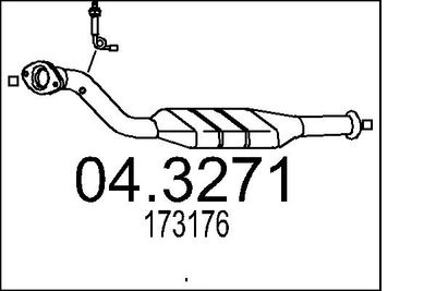 MTS 04.3271 Катализатор  для PEUGEOT 406 Break (8E/F) 3.0 24V