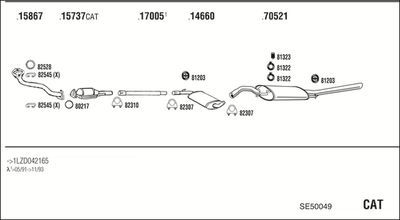 SISTEM DE ESAPAMENT WALKER SE50049