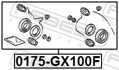 Repair Kit, brake caliper 0175-GX100F