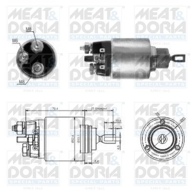 Тяговое реле, стартер MEAT & DORIA 46061 для MERCEDES-BENZ A-CLASS