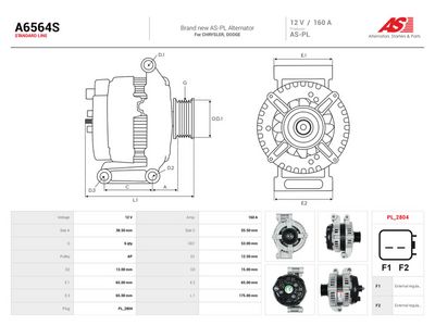 Generator AS-PL A6564S