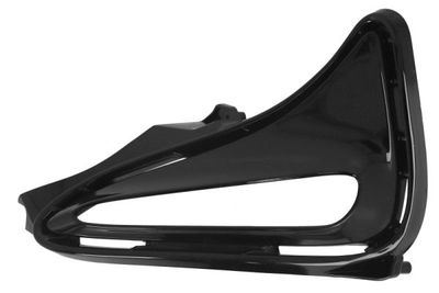 Voorbumper afdekking Voor Links (VS-versie, met mistlampgaten, zwart glanzend, LE) past: TOYOTA COROLLA SDN E17 07.16-12.18