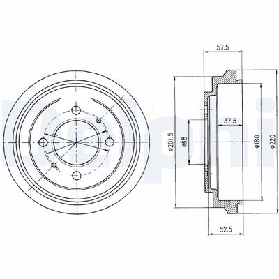 TAMBUR FRANA DELPHI BF336