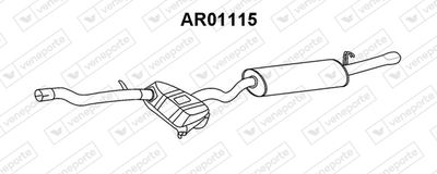 VENEPORTE AR01115 Глушитель выхлопных газов  для ALFA ROMEO 146 (930_) 1.9 TD (930.B4A)