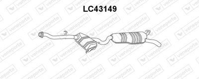 Глушитель выхлопных газов конечный VENEPORTE LC43149 для LANCIA DELTA