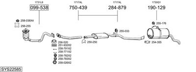 Układ wydechowy BOSAL SYS22585