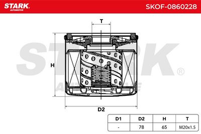маслен филтър STARK SKOF-0860228