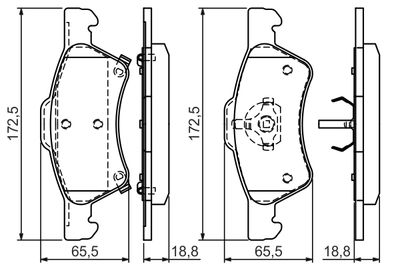 Brake Pad Set, disc brake 0 986 424 765