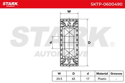 обтящна ролка, пистов ремък STARK SKTP-0600490