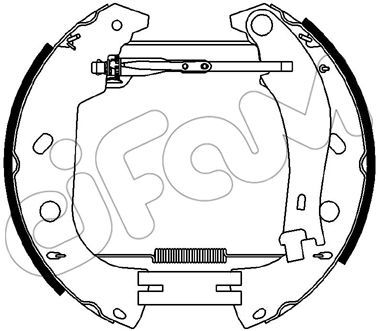 CIFAM 151-426 Ремкомплект барабанных колодок  для FIAT MULTIPLA (Фиат Мултипла)