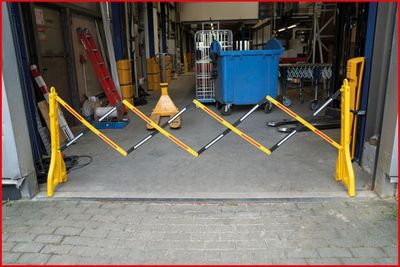 KS Tools 117.1545 Nůžková zábrana z plastu, 240–2500 mm, 2dílná souprava