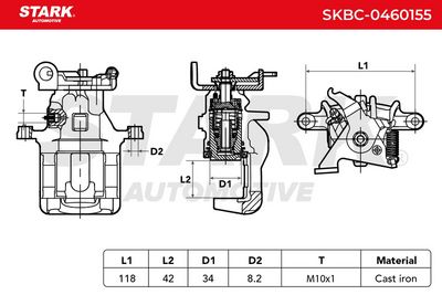 спирачен апарат STARK SKBC-0460155