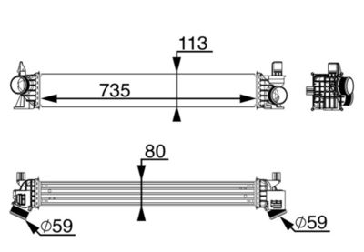 INTERCOOLER COMPRESOR MAHLE CI217000P 1