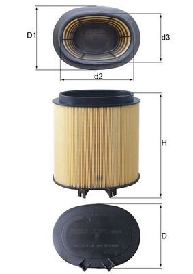 Filtr powietrza KNECHT LX 2974