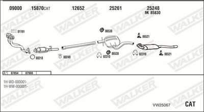 Изпускателна система WALKER VW25067