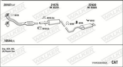 Изпускателна система WALKER VWK008460A