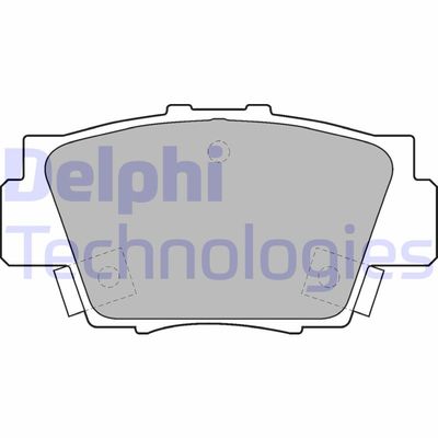 Комплект тормозных колодок, дисковый тормоз DELPHI LP1102 для HONDA NSX