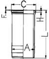 Cylinderhylsa KOLBENSCHMIDT 89868110