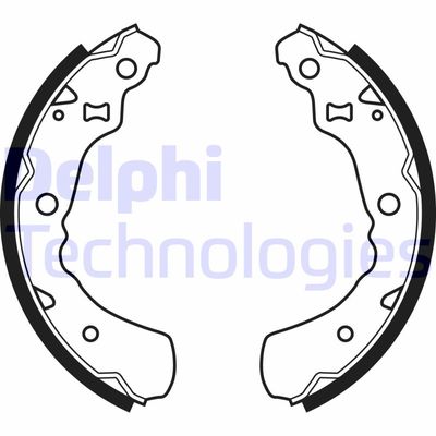 Комплект тормозных колодок DELPHI LS1936 для DAIHATSU YRV