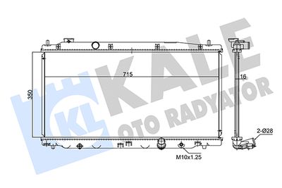 Радиатор, охлаждение двигателя KALE OTO RADYATÖR 347765 для HONDA JAZZ