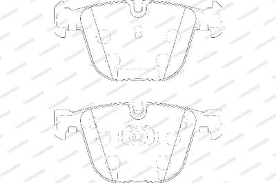 WAGNER WBP23309A Тормозные колодки и сигнализаторы  для BENTLEY ARNAGE (Бентли Арнаге)