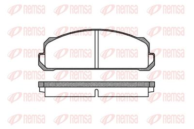 Zestaw klocków hamulcowych, hamulce tarczowe REMSA 0022.40