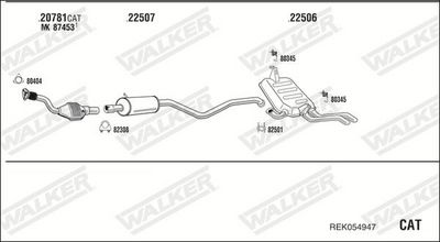 SISTEM DE ESAPAMENT WALKER REK054947