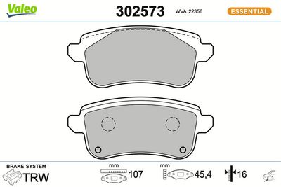 SET PLACUTE FRANA FRANA DISC VALEO 302573
