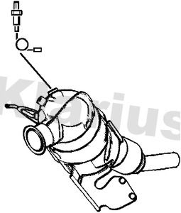 Filtr sadzy / filtr cząstek stałych, układ wydechowy KLARIUS 18307810164