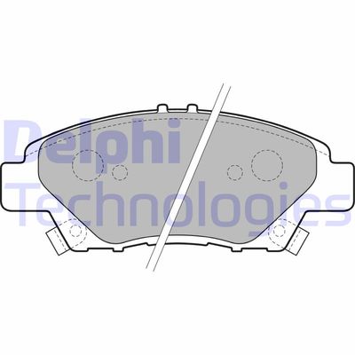 Комплект тормозных колодок, дисковый тормоз DELPHI LP2194 для HONDA CR-Z