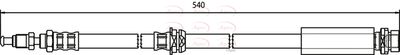 APEC Brake Hose HOS3396