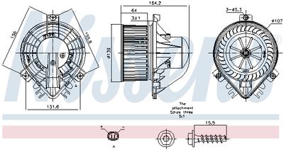 VENTILATOR HABITACLU NISSENS 87711 5