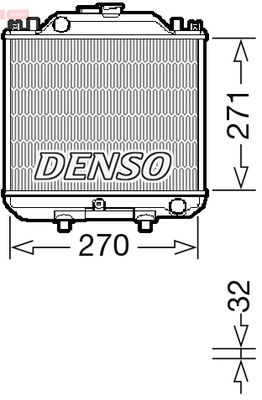 DENSO DRM99011 Радиатор охлаждения двигателя  для SUZUKI ALTO (Сузуки Алто)