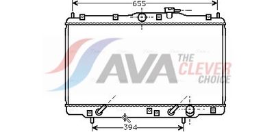радиатор, охлаждане на двигателя AVA Clever Choice HD2094