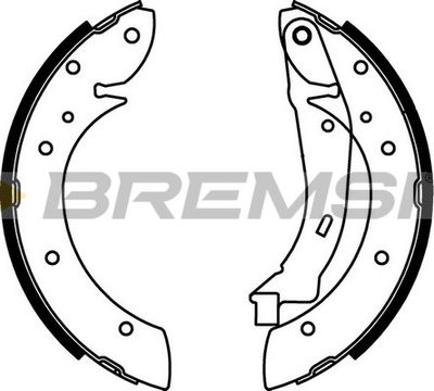 Комплект тормозных колодок BREMSI GF0106 для CITROËN BERLINGO