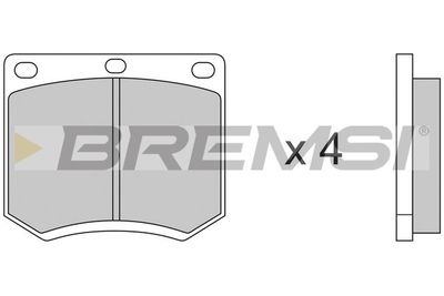 Комплект тормозных колодок, дисковый тормоз BREMSI BP2139 для TRIUMPH 2500