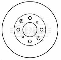 BORG & BECK BBD4423 Тормозные диски  для HONDA LOGO (Хонда Лого)
