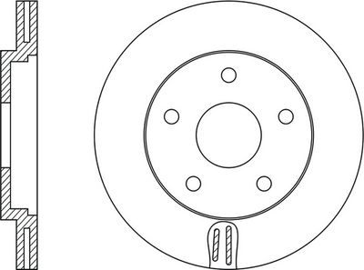 Тормозной диск FIT FR0367V для MITSUBISHI PAJERO