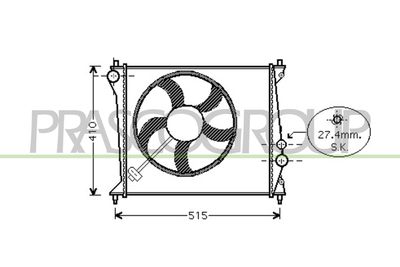 RADIATOR RACIRE MOTOR PRASCO AD302R001