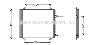 AVA QUALITY COOLING RT5235 Конденсатор, кондиционер 