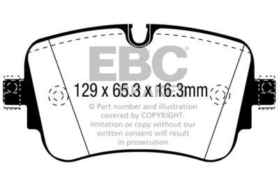 Комплект тормозных колодок, дисковый тормоз EBC Brakes DP42299R для AUDI E-TRON