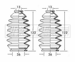 Bellow Kit, steering FIRST LINE FSG3142