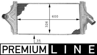 Intercooler, inlaatluchtkoeler - CI64000P - MAHLE