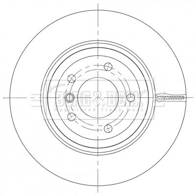 спирачен диск BORG & BECK BBD6095S