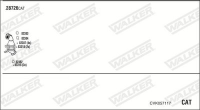 Изпускателна система WALKER CVK057117