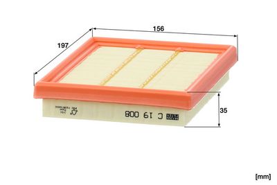 LUFTFILTER MANN-FILTER C19008 1