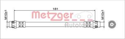 METZGER 4111797 Тормозной шланг  для SMART FORFOUR (Смарт Форфоур)