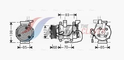 COMPRESOR CLIMATIZARE AVA Clever Choice HDK207